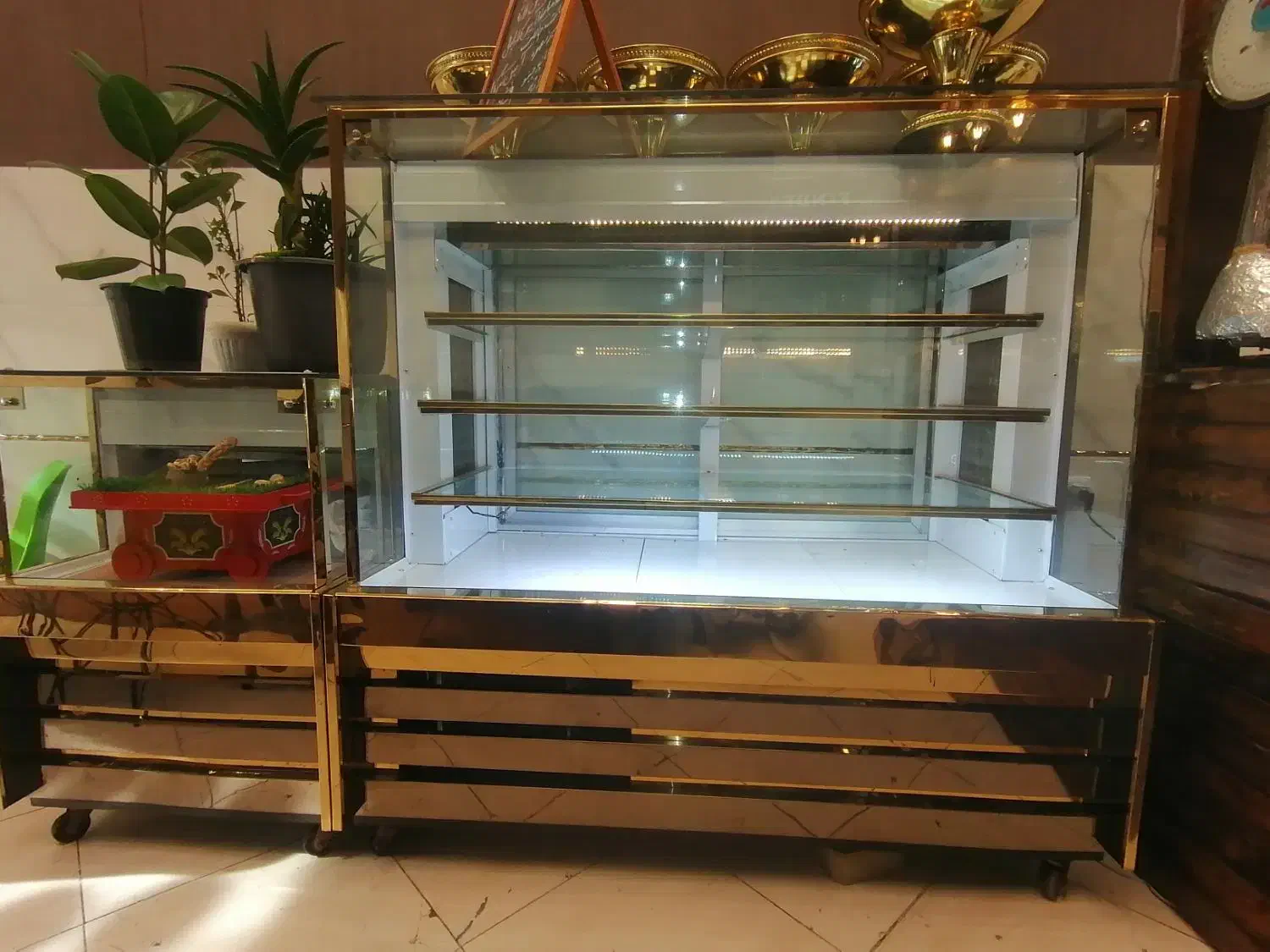 یخچال ویترین آکواریومی، ویترینی 1.5 و تاپینگ|یخچال و فریزر|تبریز, |دیوار