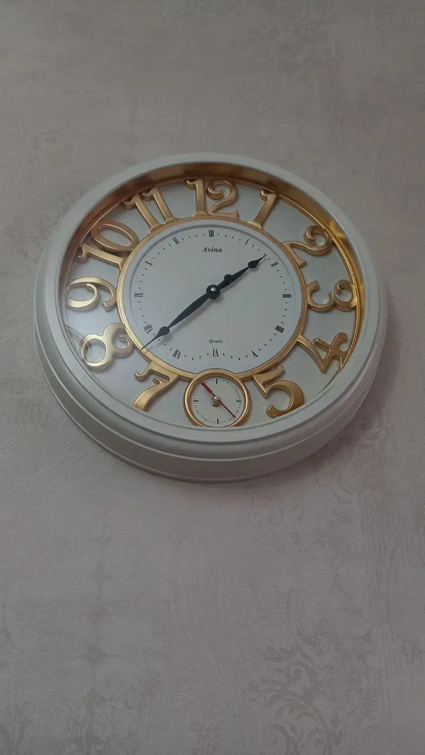 ساعت دیواری سفید بی صدا|ساعت دیواری و تزئینی|شهریار, شهرک وائین|دیوار