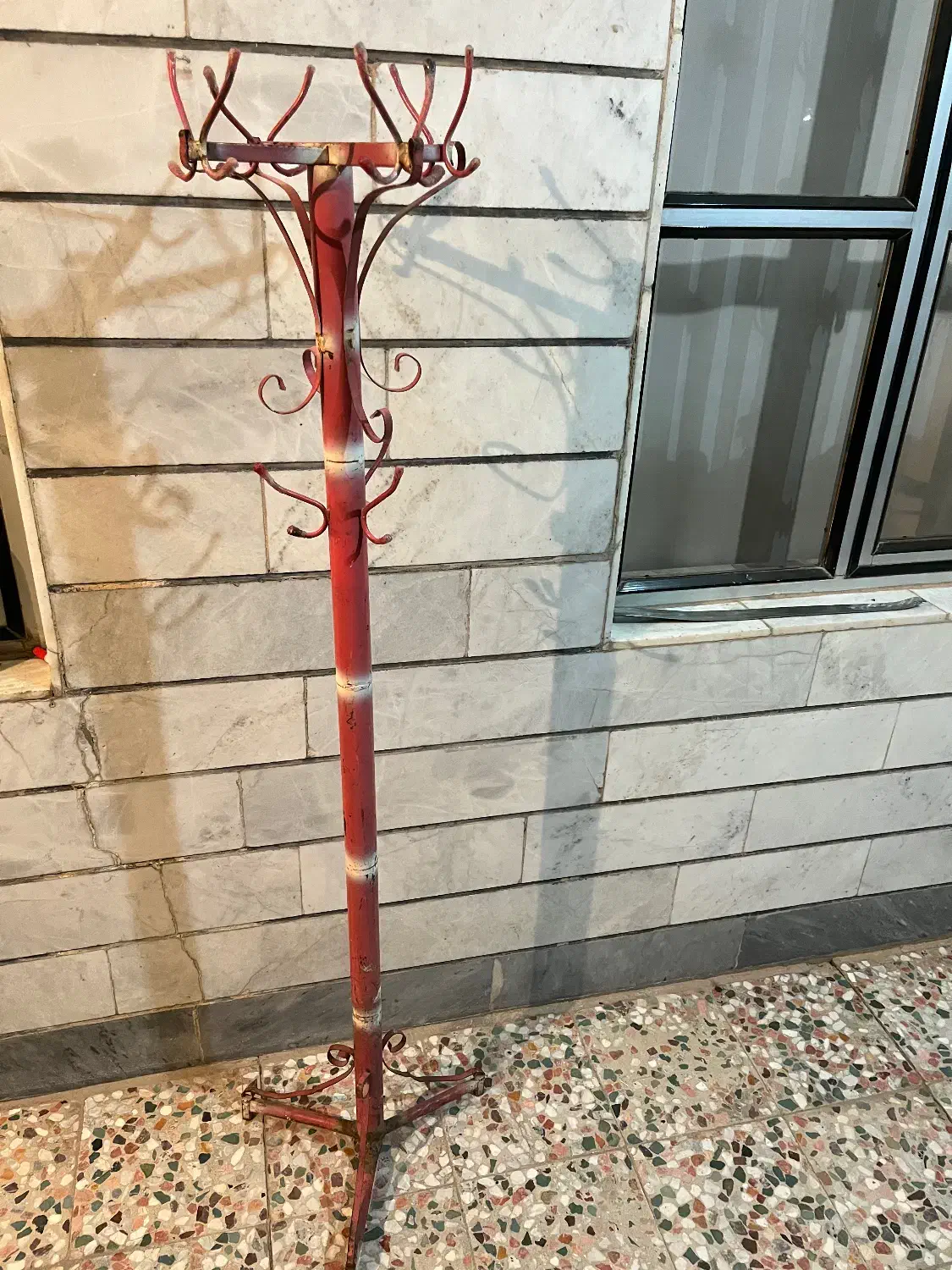 آویزلباس ایستاده آهنی|بندرخت و رخت‌آویز|آبیک, |دیوار