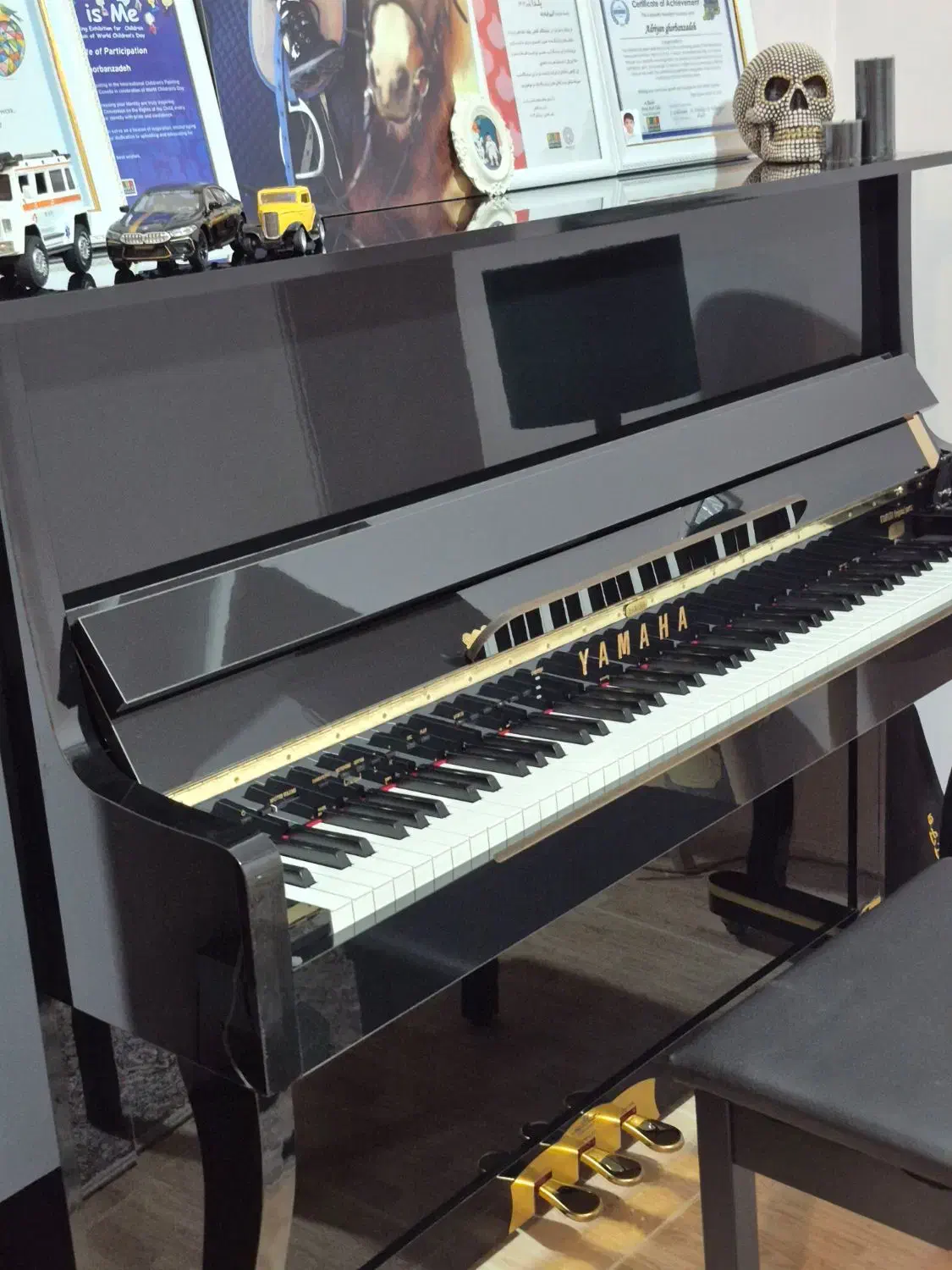 پیانو یاماها up88|پیانو، کیبورد، آکاردئون|یاسوج, |دیوار