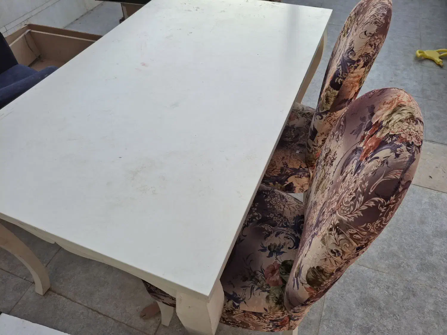 میز نهار خوری چوبی|میز و صندلی غذاخوری|سیرجان, |دیوار