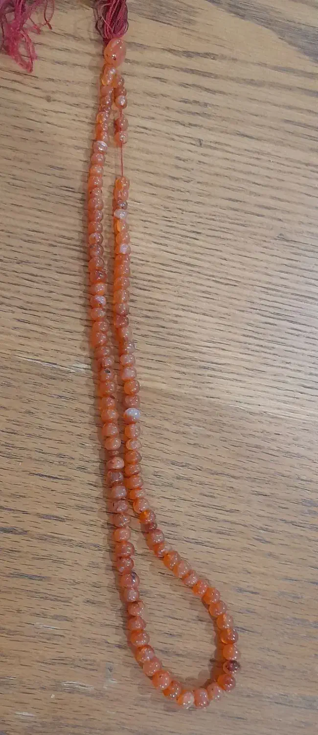 تسبیح عقیق پرتقالی|کلکسیون اشیاء عتیقه|احمدآبادمستوفی, |دیوار