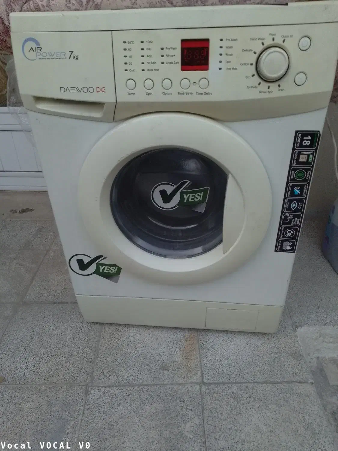 لباسشویی تمام اتوماتیک ۷ ک دوو بدون ایراد|ماشین لباسشویی و خشک‌کن لباس|اسکو, |دیوار