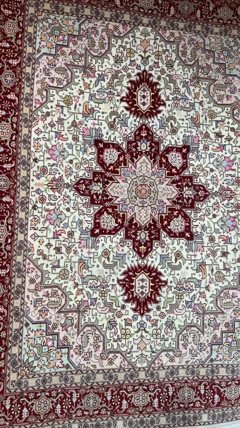 قالیچه کرم (هریس)، بافت تبریز،رج۵۰|فرش|ارومیه, |دیوار