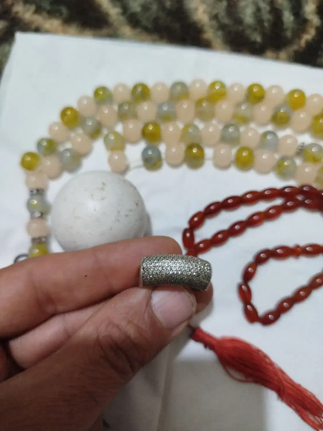 سنگ آسیاب اصل وتسبیح عقیق وانگشتر|جواهرات|ارومیه, |دیوار