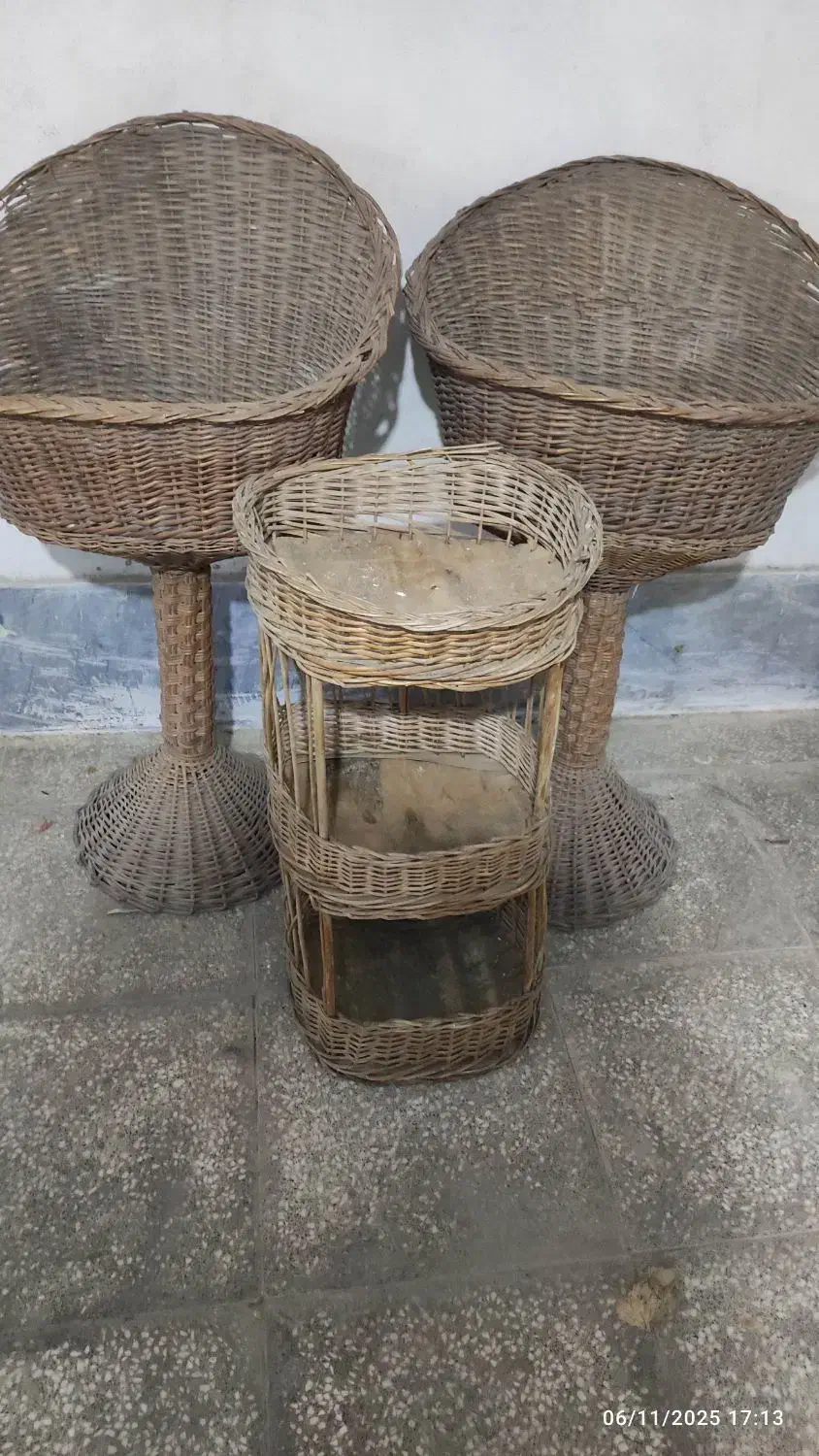 سبد حصیری قدیمی قیمت مناسب|صنایع دستی و سایر لوازم تزئینی|گرگان, |دیوار