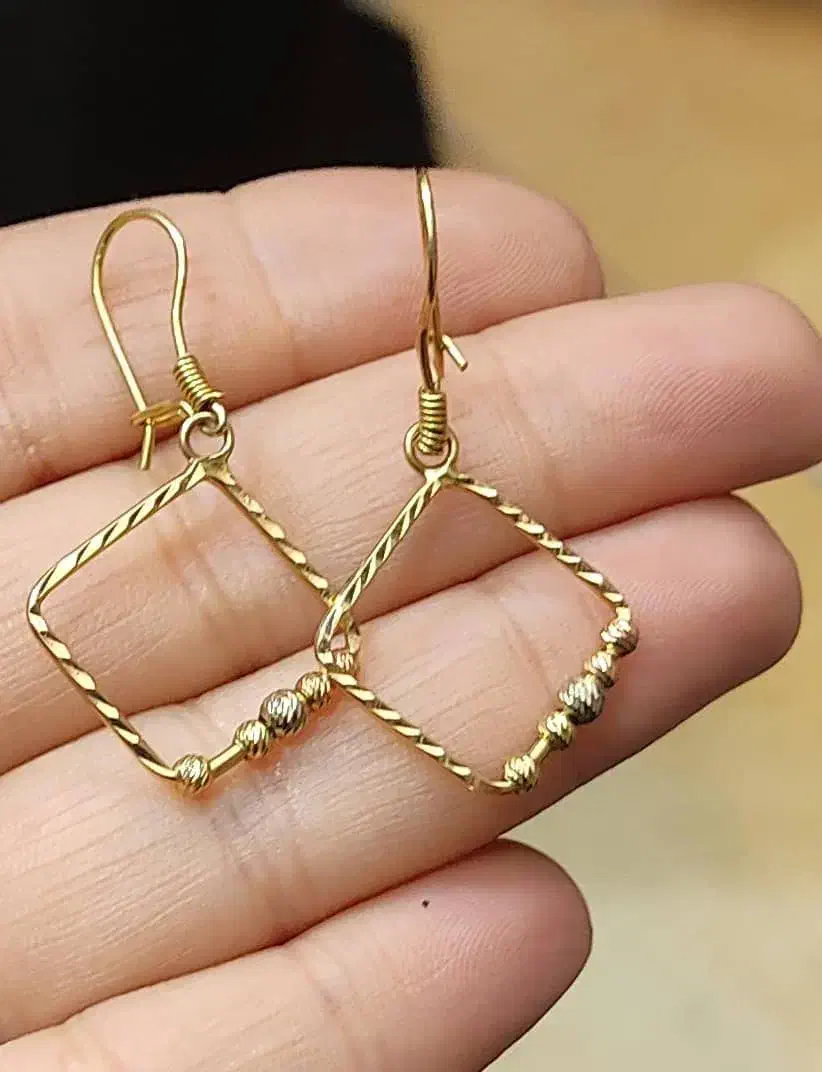 گوشواره ۲گرم  النگو ۱۴|جواهرات|جهرم, |دیوار