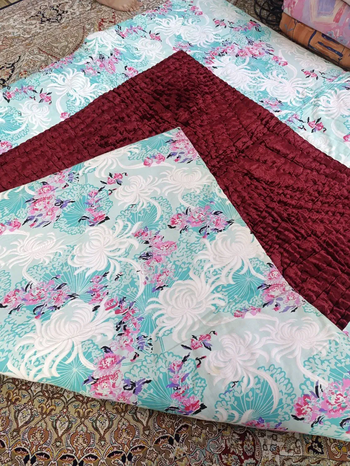 فروش دو عدد لحاف|رختخواب، بالش، پتو|زاهدان, |دیوار