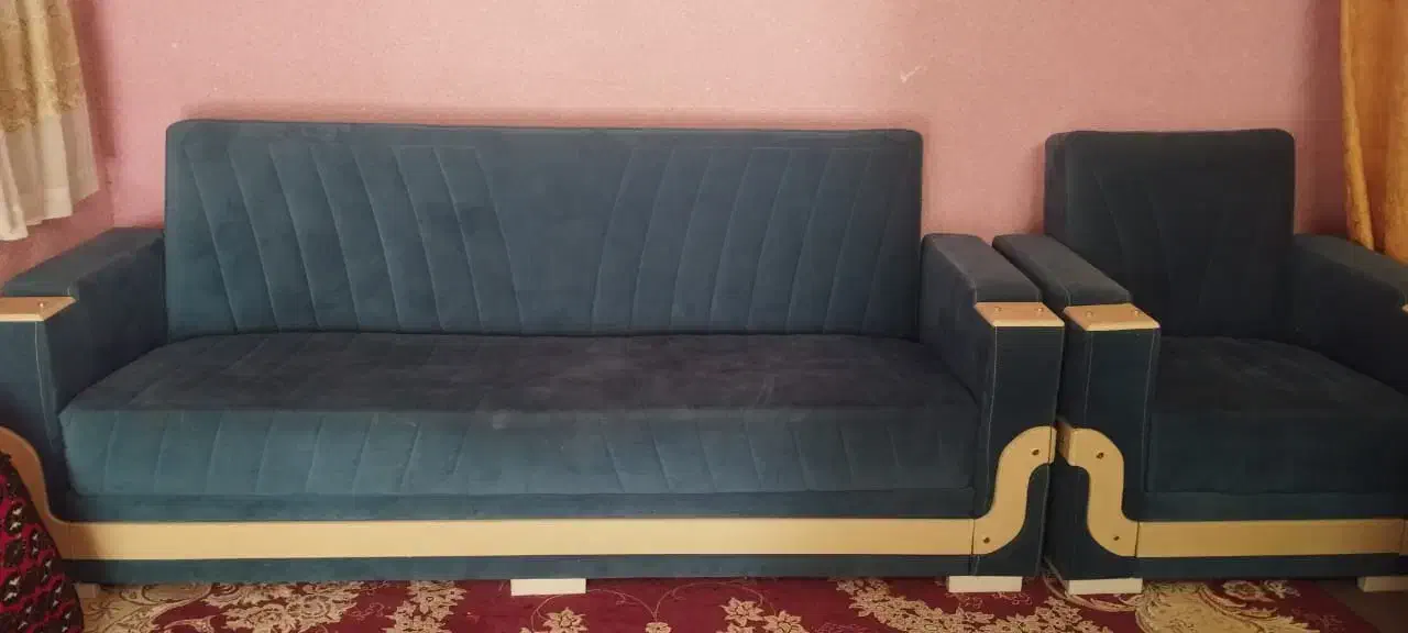 مبل5نفره تخت خواب شو|مبلمان خانگی و میز عسلی|شاندیز, |دیوار