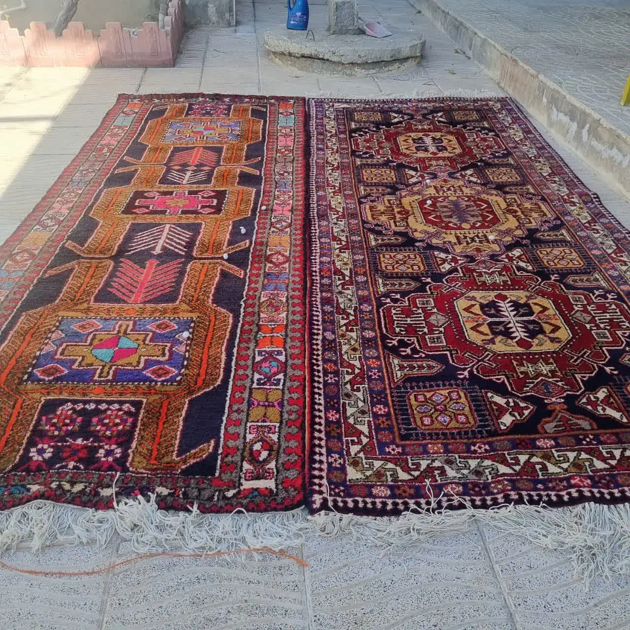 تعدادی فرش ماشینی وکناره|فرش|مشگین شهر, |دیوار