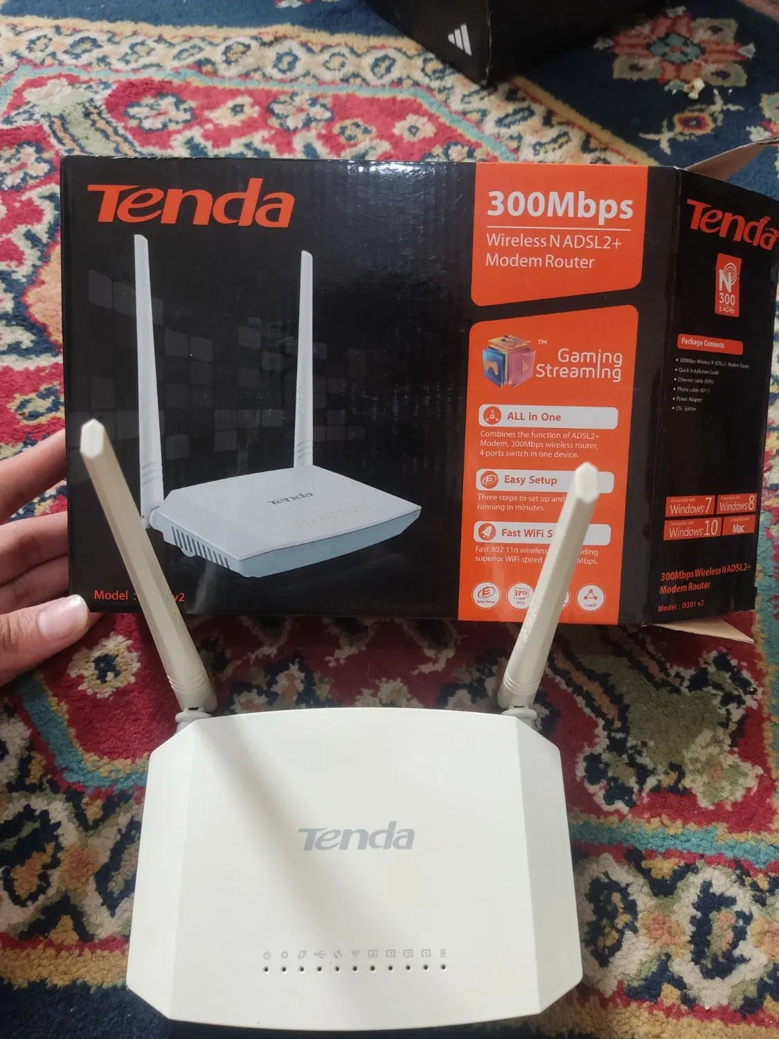 مودم tenda d301 v2|مودم و تجهیزات شبکه|کرج, شاهین‌ویلا|دیوار