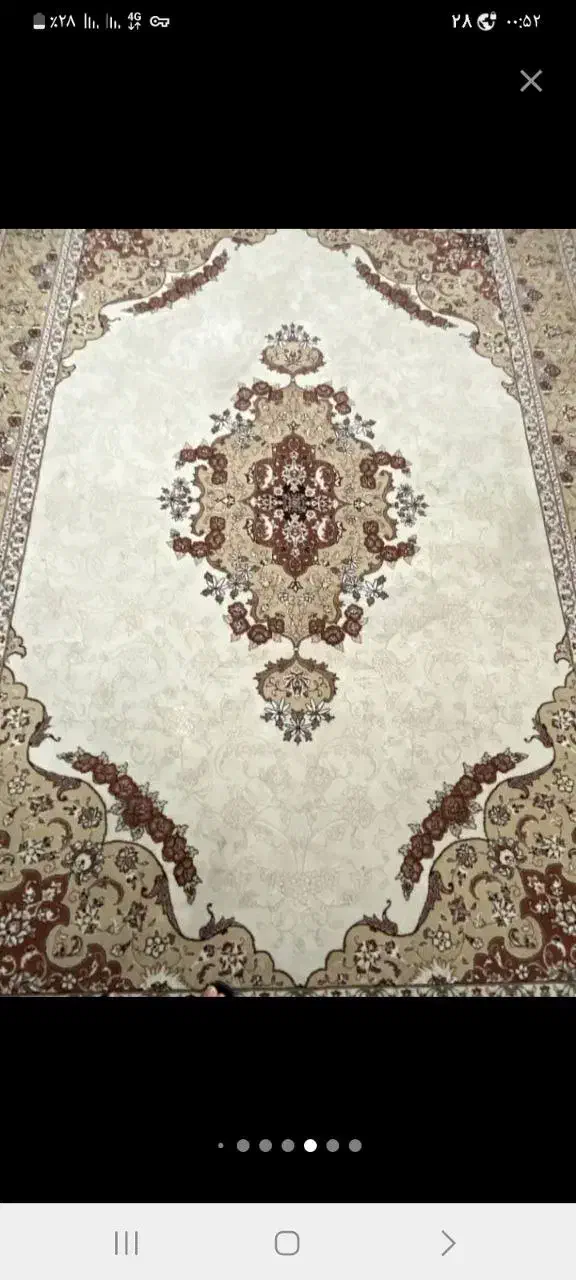 دوتخته فرش ۹متری طرح کرم کاملا سالم وتمیز|فرش|لاهیجان, شهرک جانبازان|دیوار
