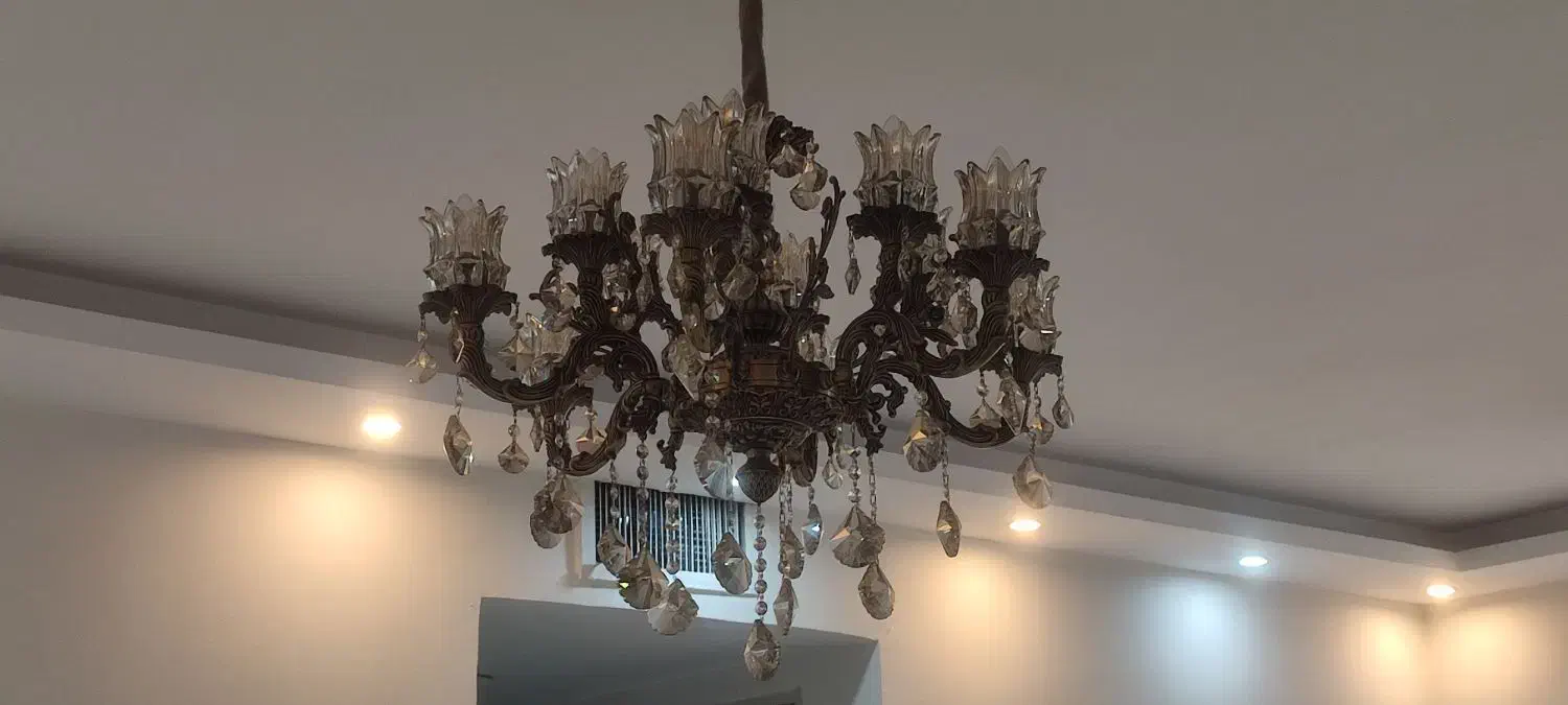 یه جفت لوستر ۱۲ شعله|لوستر و چراغ آویز|تهران, صد دستگاه|دیوار