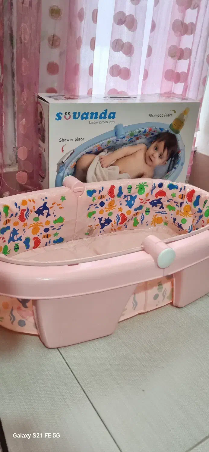 وان حمام تاشو نوزاد مارک suvanda|تخت و صندلی بچه|محمدیه-قزوین, |دیوار