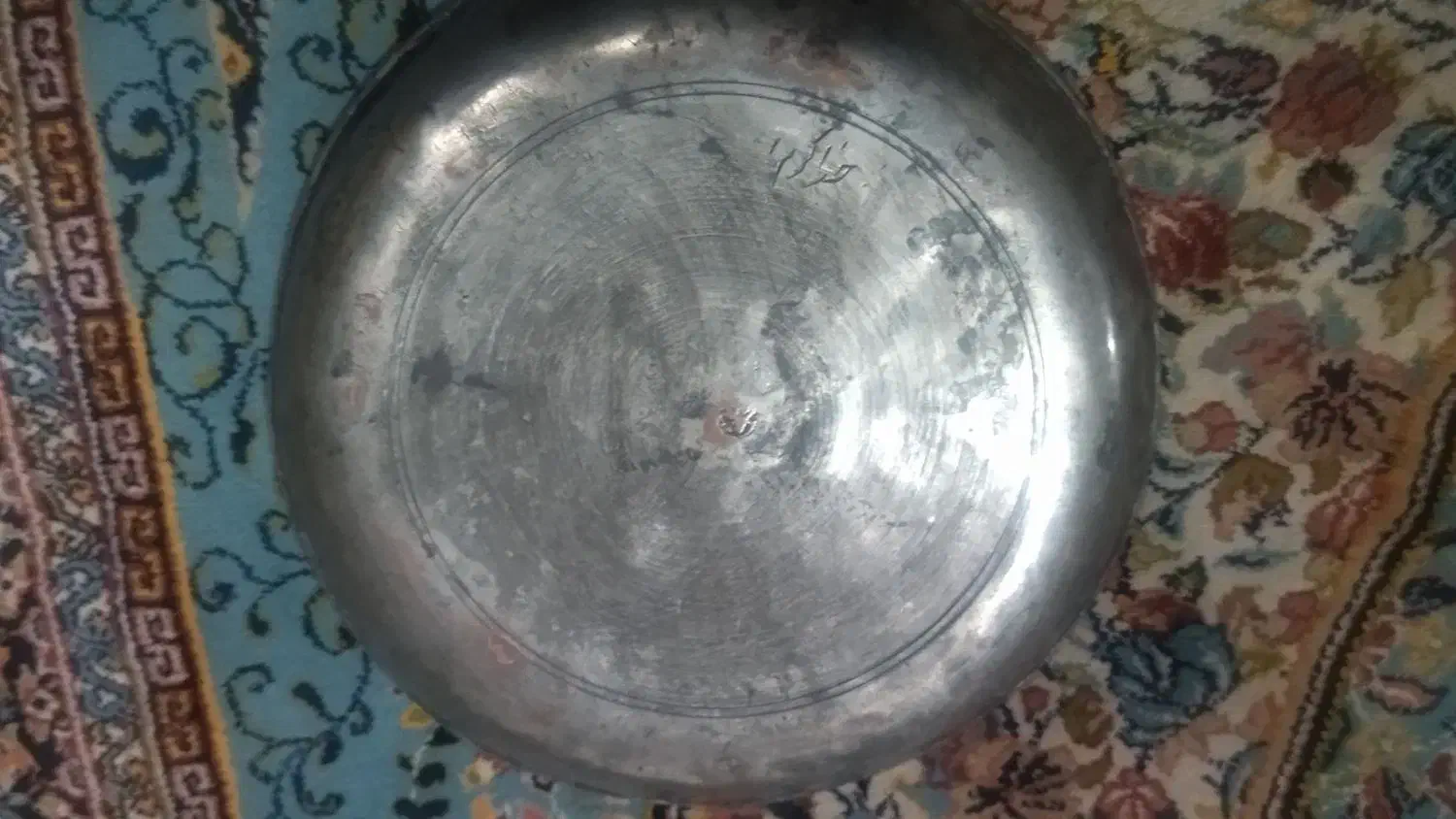 بشقاب مسی قدیمی|کلکسیون اشیاء عتیقه|جوادآباد, |دیوار