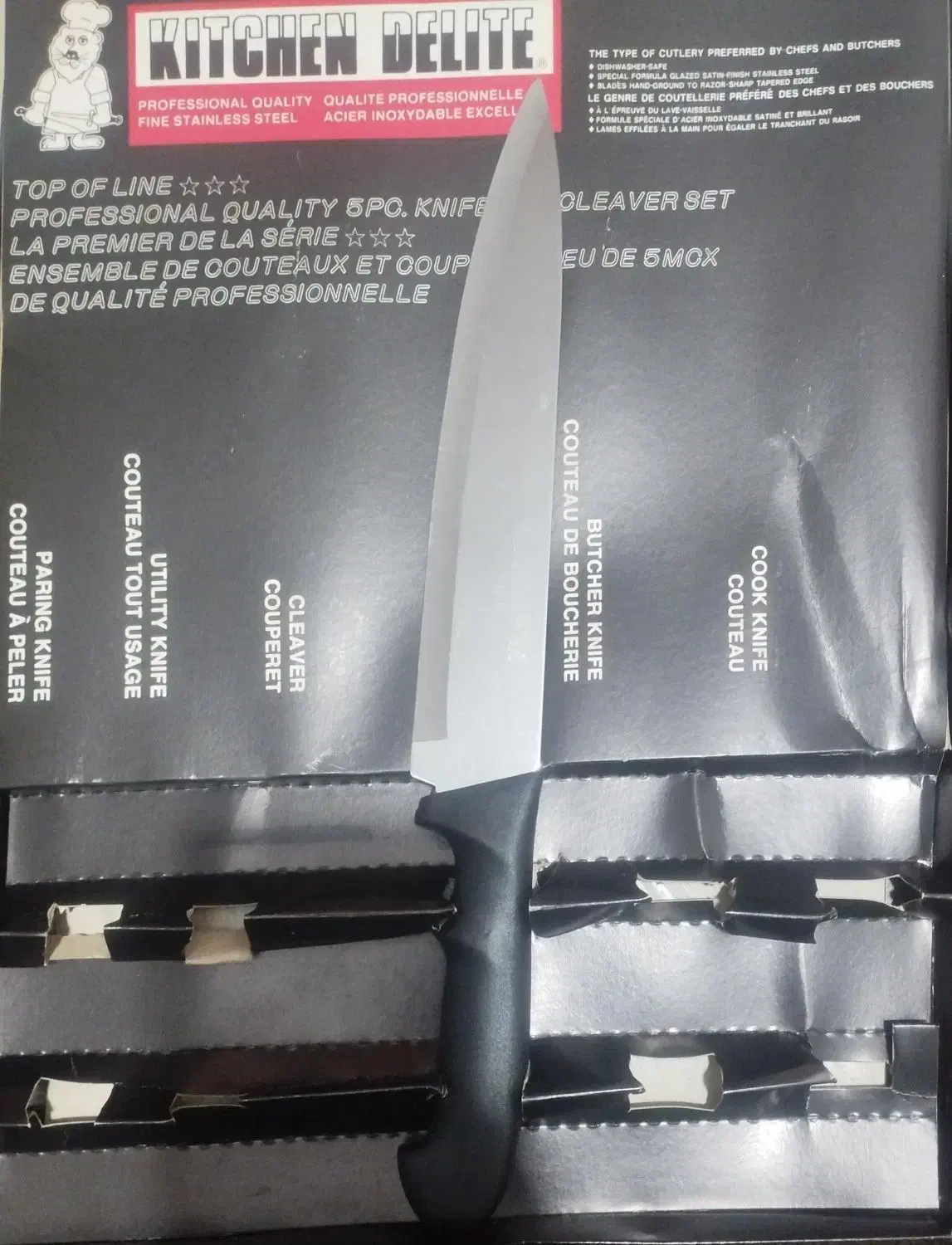 چاقوی استیل آشپزخانه درجه 1 سه عددی|ظروف پخت‌وپز|نوشهر, |دیوار