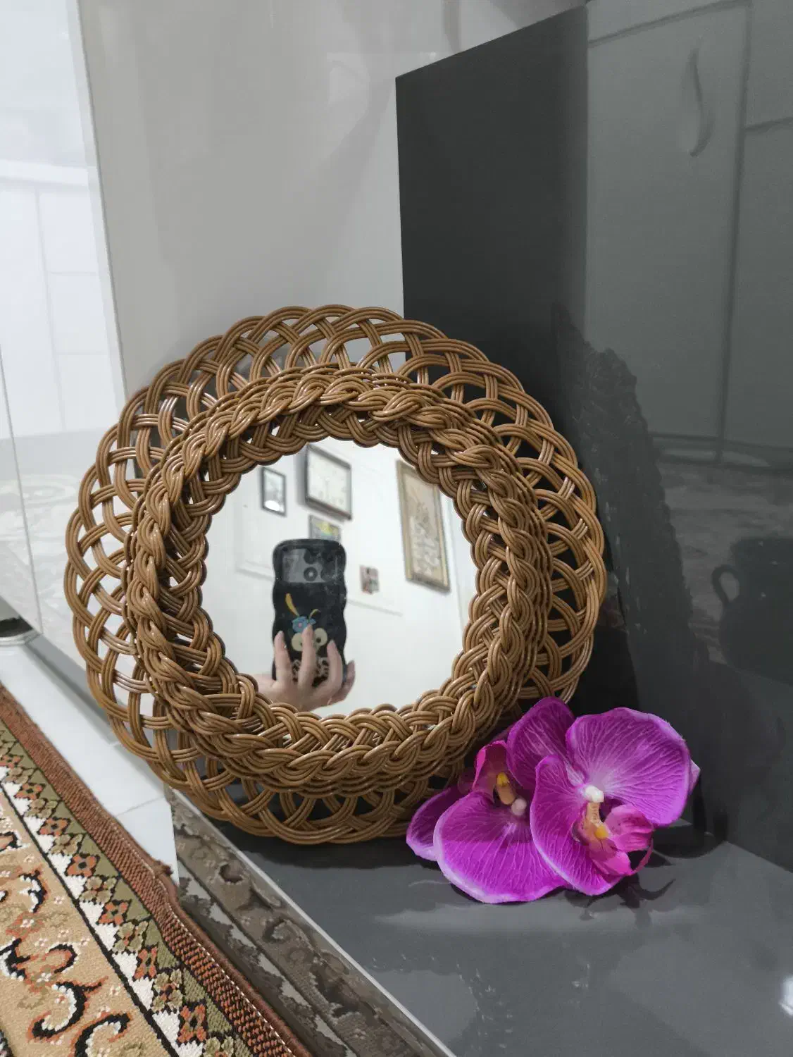 اینه حصیری|صنایع دستی و سایر لوازم تزئینی|کرمانشاه, |دیوار