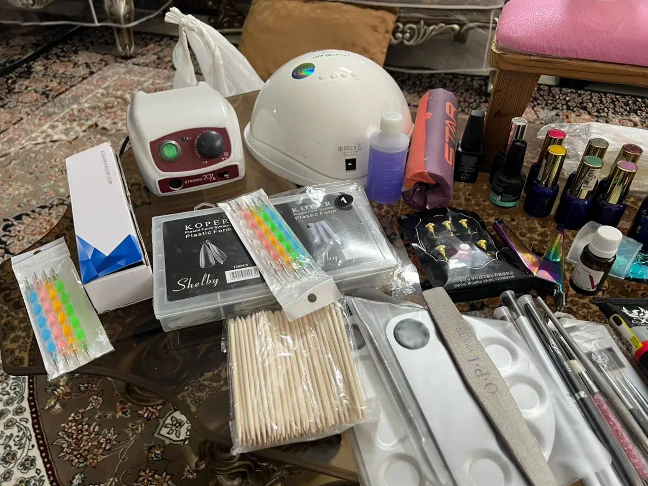 وسایل کامل کاشت ناخن نو|آرایشی، بهداشتی، درمانی|اسلام‌شهر, شهرک محمدیه|دیوار