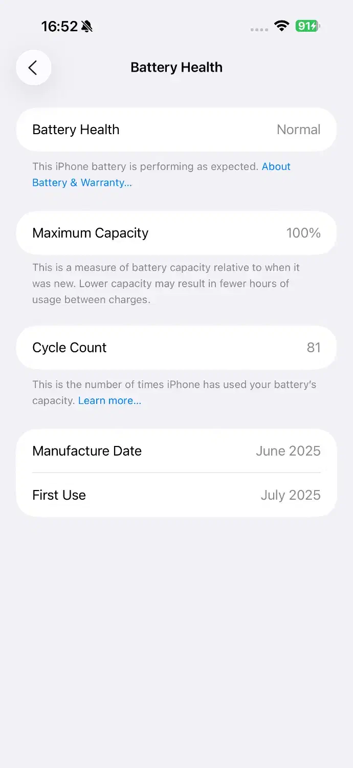 ایفون iPhone 16 Desert باتری100|موبایل|اصفهان, مهرآباد|دیوار