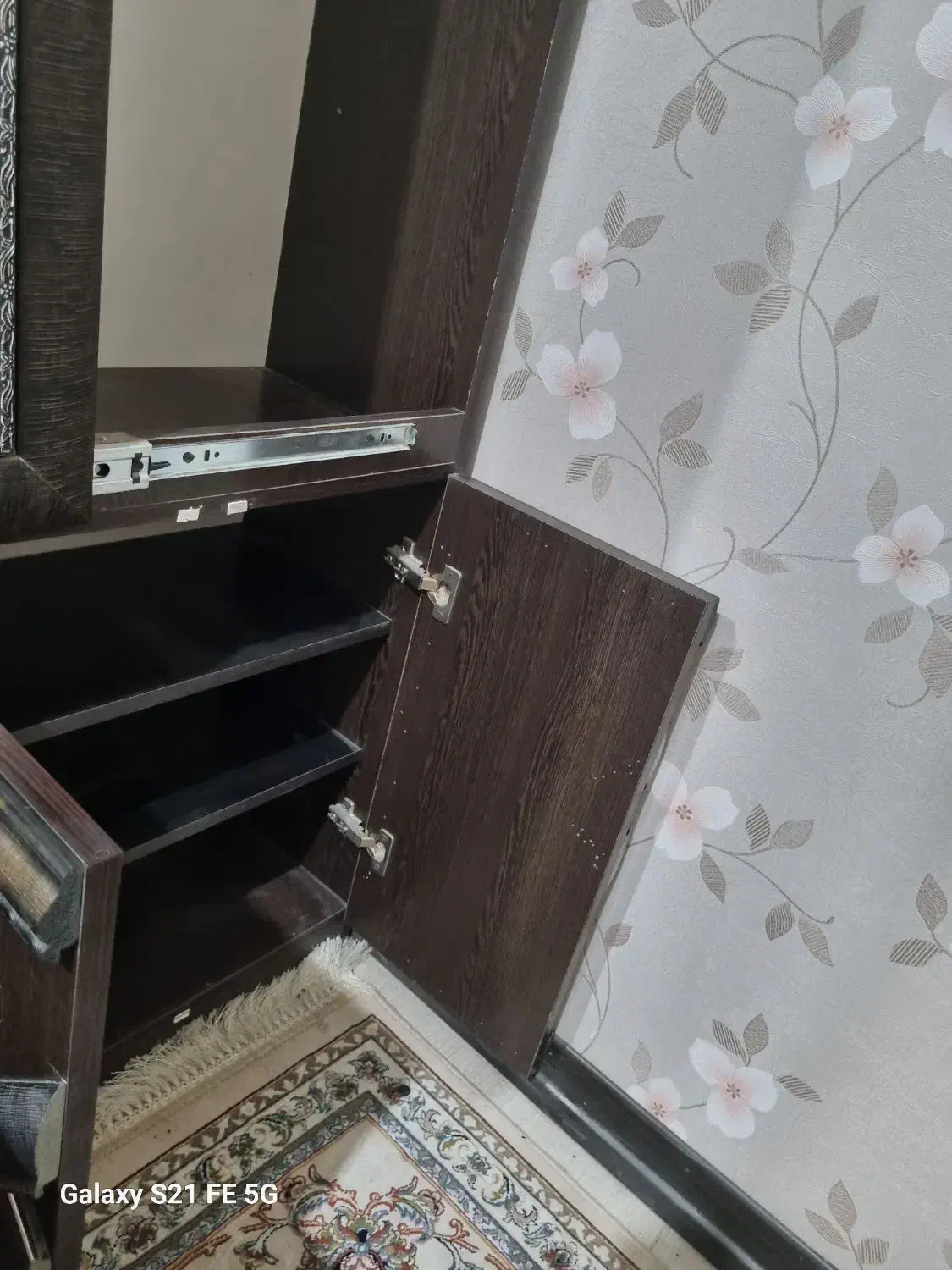 جاکفشی وجاکتابی آینه دارنو|بوفه، ویترین، کنسول|کاشان, دانش|دیوار