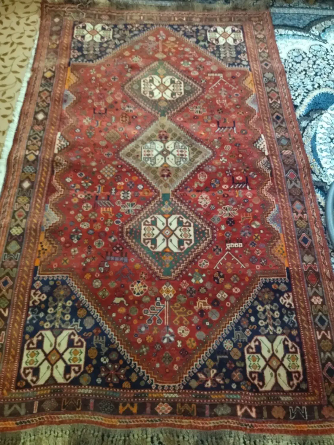 قالی و قالیچه دستباف قدیمی|فرش|شیراز, بهارستان|دیوار