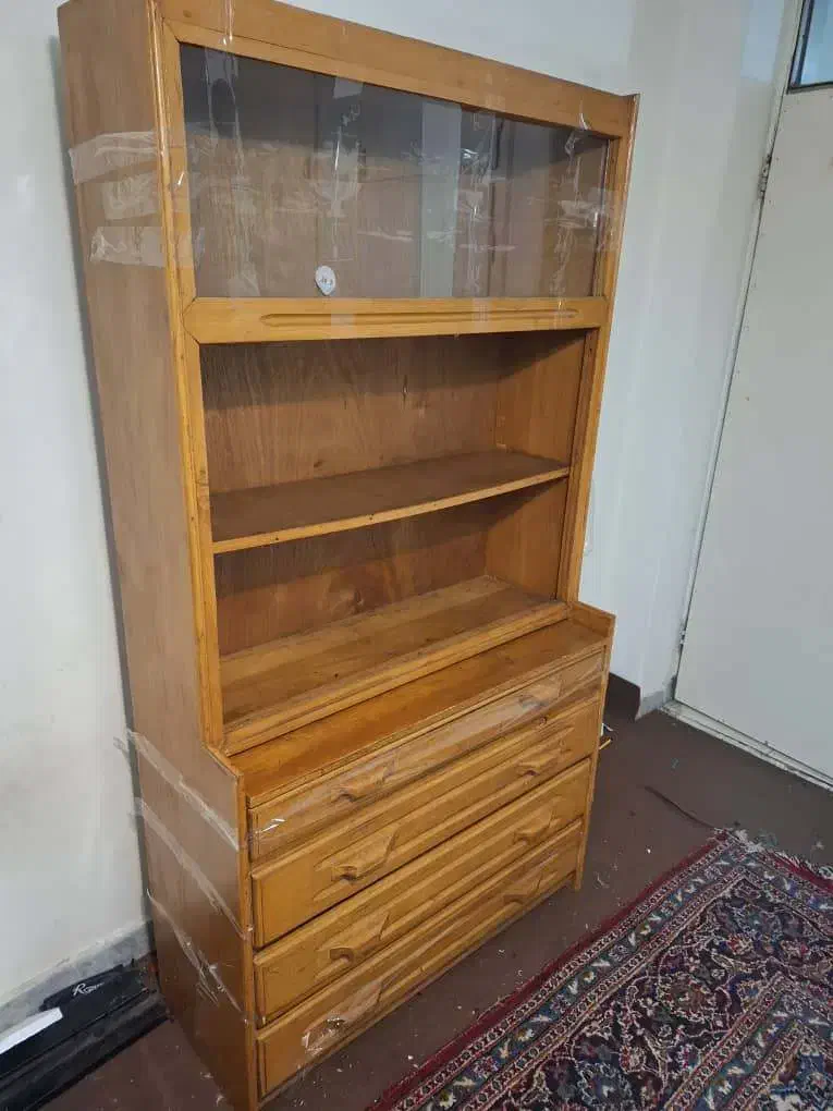 کتابخانه چوبی سالم|کتابخانه، شلف، قفسه‌های دیواری|ساری, |دیوار