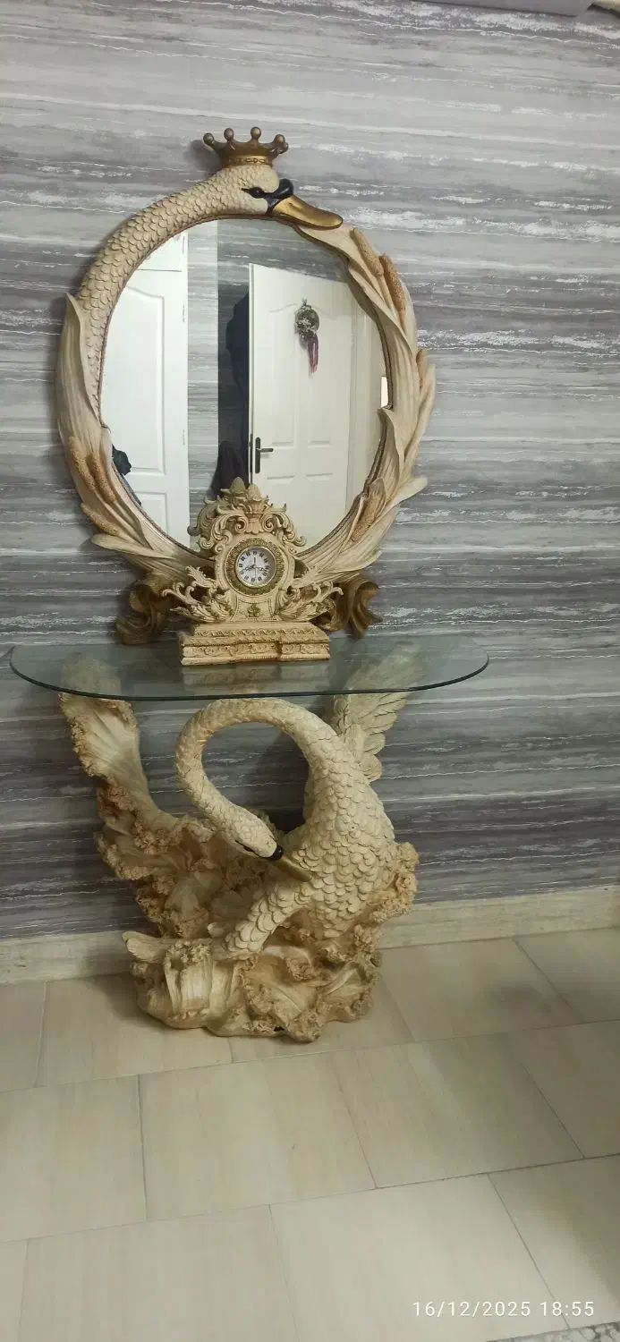 آئینه و کنسول|بوفه، ویترین، کنسول|قم, شهرک امام حسن|دیوار