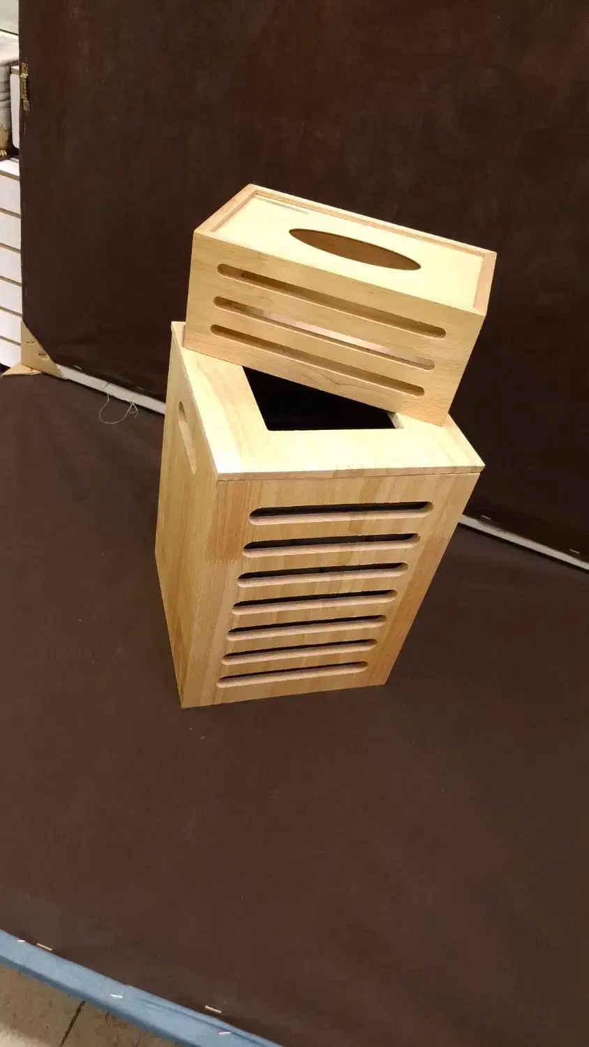 سطل و جا دستمالی تمام چوب|صنایع دستی و سایر لوازم تزئینی|مشهد, مصلی (کارمندان اول)|دیوار