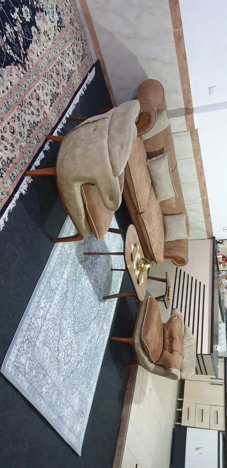 مبلمان چستر شرکتی کارتهران پارچه ترک مسکو.زیر قیمت|مبلمان خانگی و میز عسلی|کرمانشاه, |دیوار