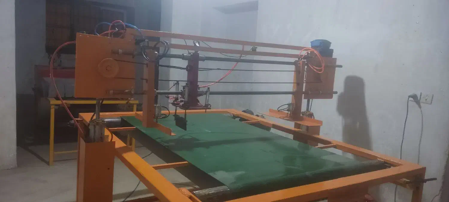 دستگاه چاپ سیلک نوار نقاله با هد ۴ جک|ماشین‌آلات صنعتی|دلیجان, |دیوار