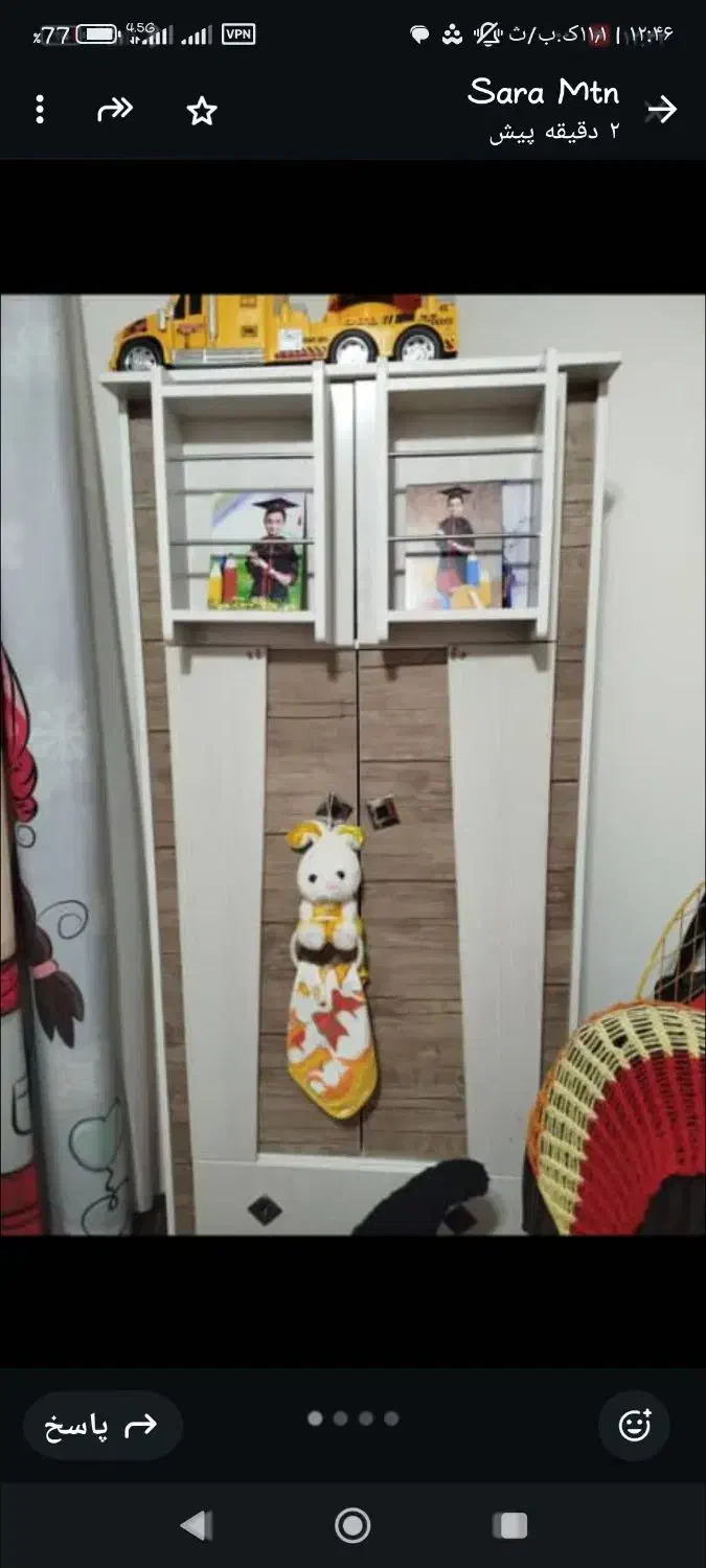 سرویس خواب کودک سالم سه عدد کمد و یک تخت|تخت و سرویس خواب|پاکدشت, پاکدشت (مامازند)|دیوار