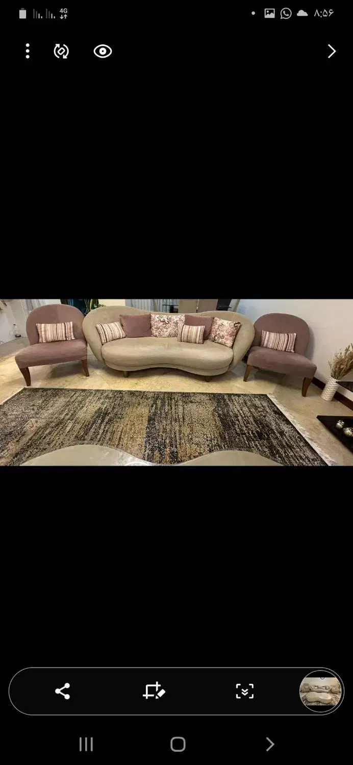 مبلمان راحتی ۱۰ نفره ومیز ۶ نفره  و۶ صندلی|مبلمان خانگی و میز عسلی|نشتارود, |دیوار