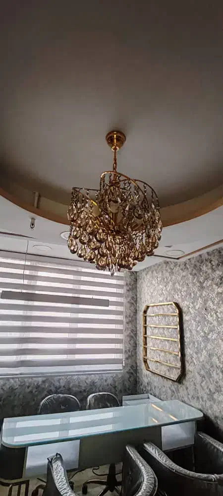 لوستر 8 شعله برنجی|لوستر و چراغ آویز|تهران, جوادیه تهرانپارس|دیوار