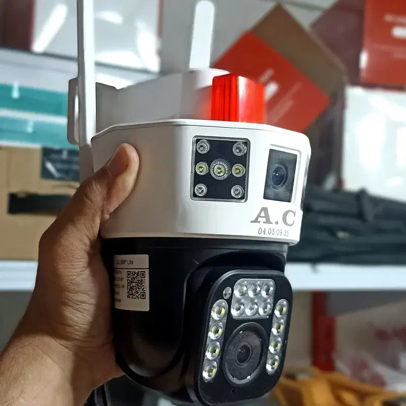 دوربین وایرلس/وایفا چرخشی 4مگاپیکسل دو لنز/1253|دوربین مداربسته|شیراز, میانرود|دیوار