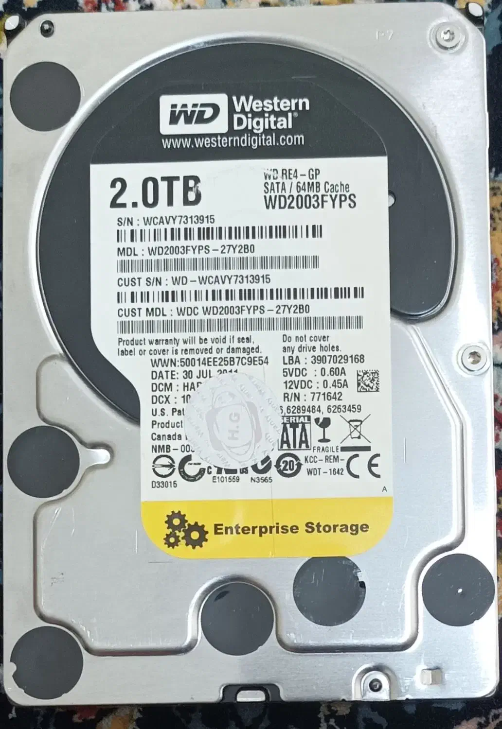 هارد ۲ ترابایت مشکی وسترن دیجیتال سیاه مخصوص بازی|قطعات و لوازم جانبی رایانه|کرمانشاه, |دیوار