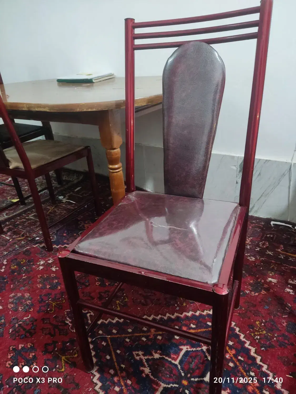 صندلی فلزی ۷ عدد باهم|صندلی و نیمکت|قم, عمار یاسر|دیوار