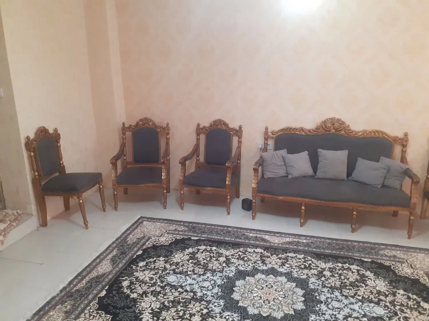 مبلمان سلطنتی چوب روس|مبلمان خانگی و میز عسلی|مشهد, یوسفیه (شهرک غرب)|دیوار