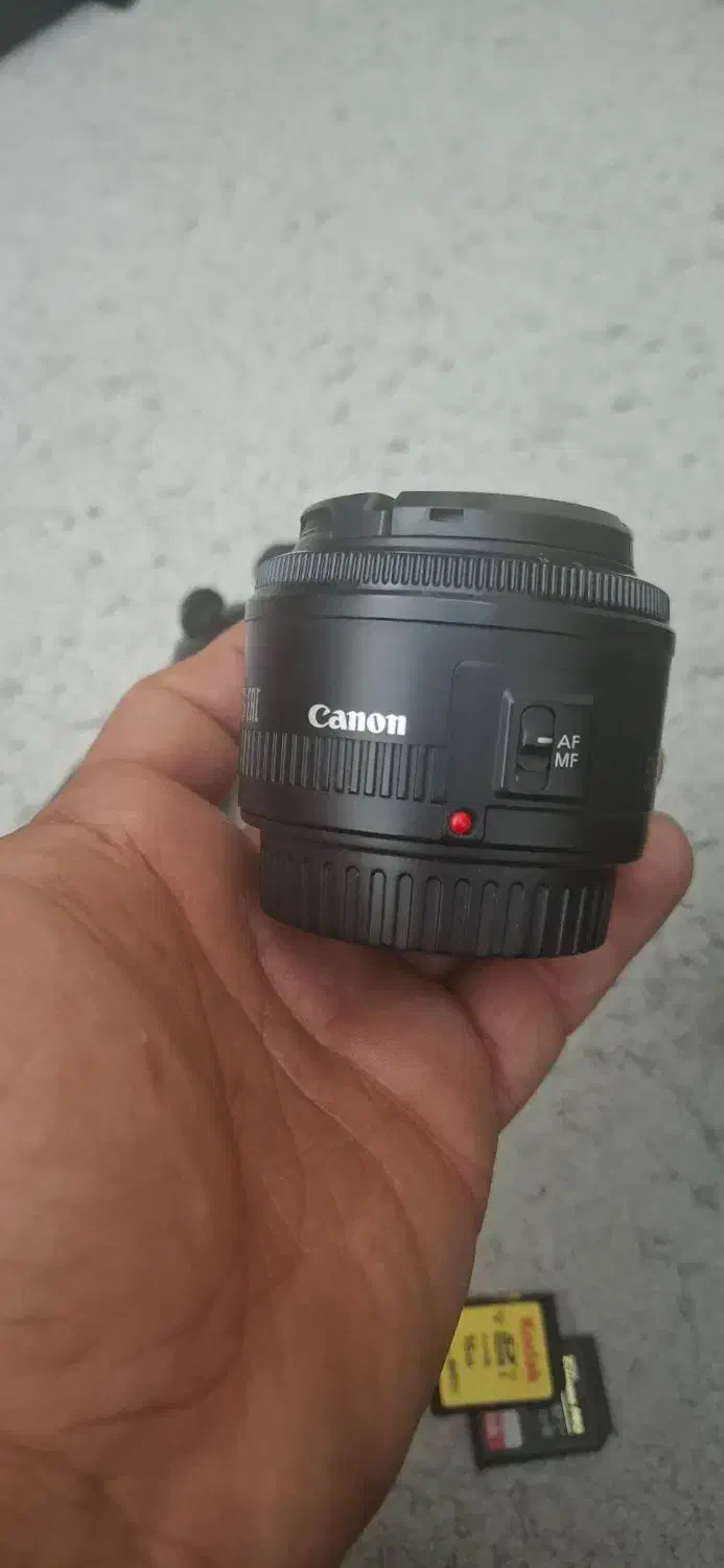 لنز 50 فیکس کنون|دوربین عکاسی و فیلمبرداری|ری, هاشمآباد|دیوار