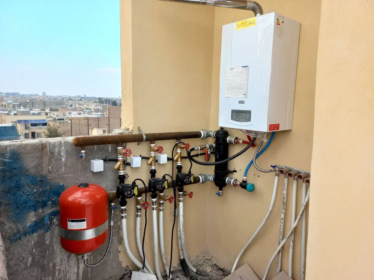 نصب پکیج جهت تایید گاز|خدمات پیشه و مهارت|کاشان, میدان کهنه|دیوار