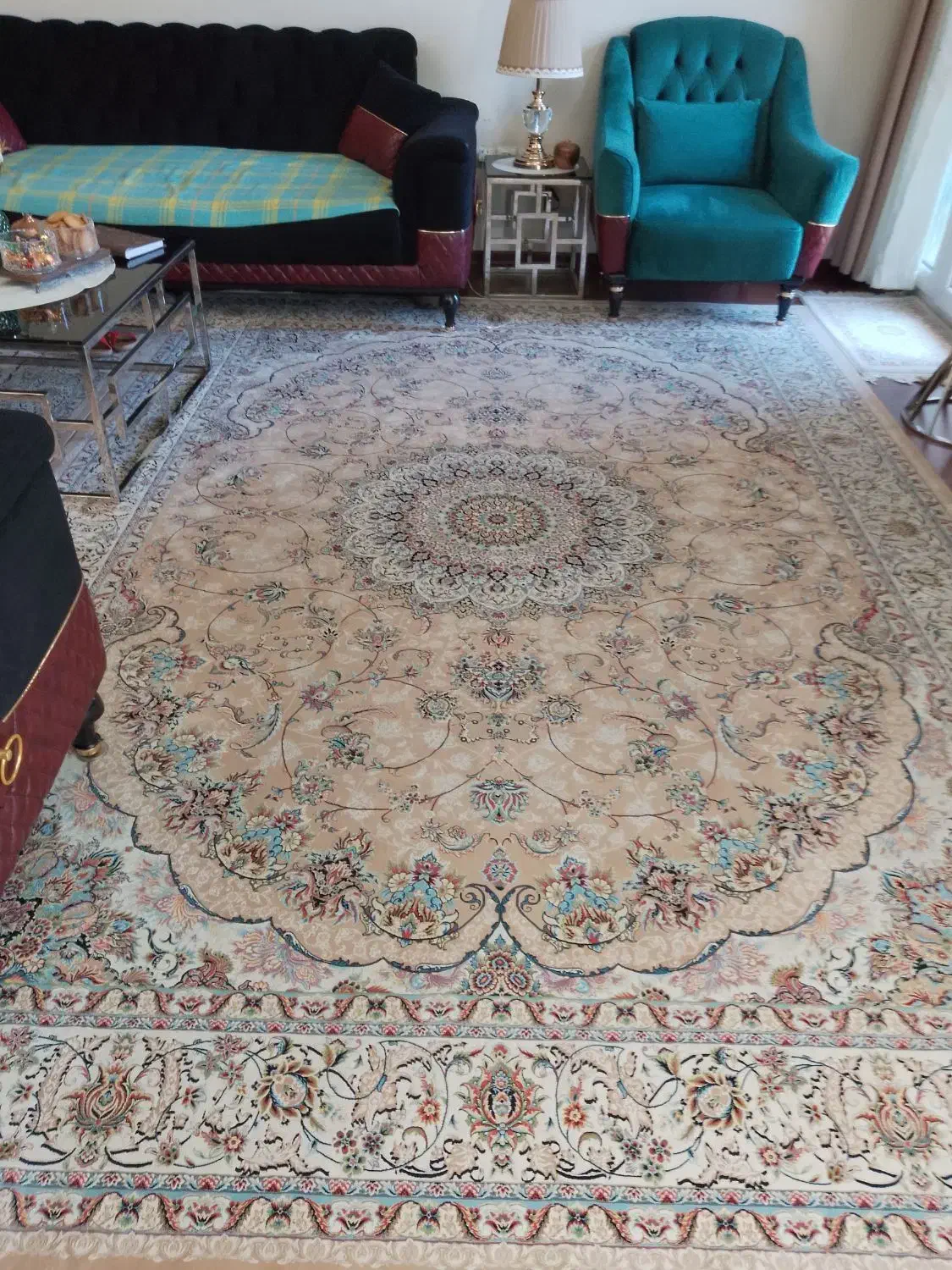 فرش تافته مشهد گل برجسته|فرش|پردیس, فاز ۴|دیوار