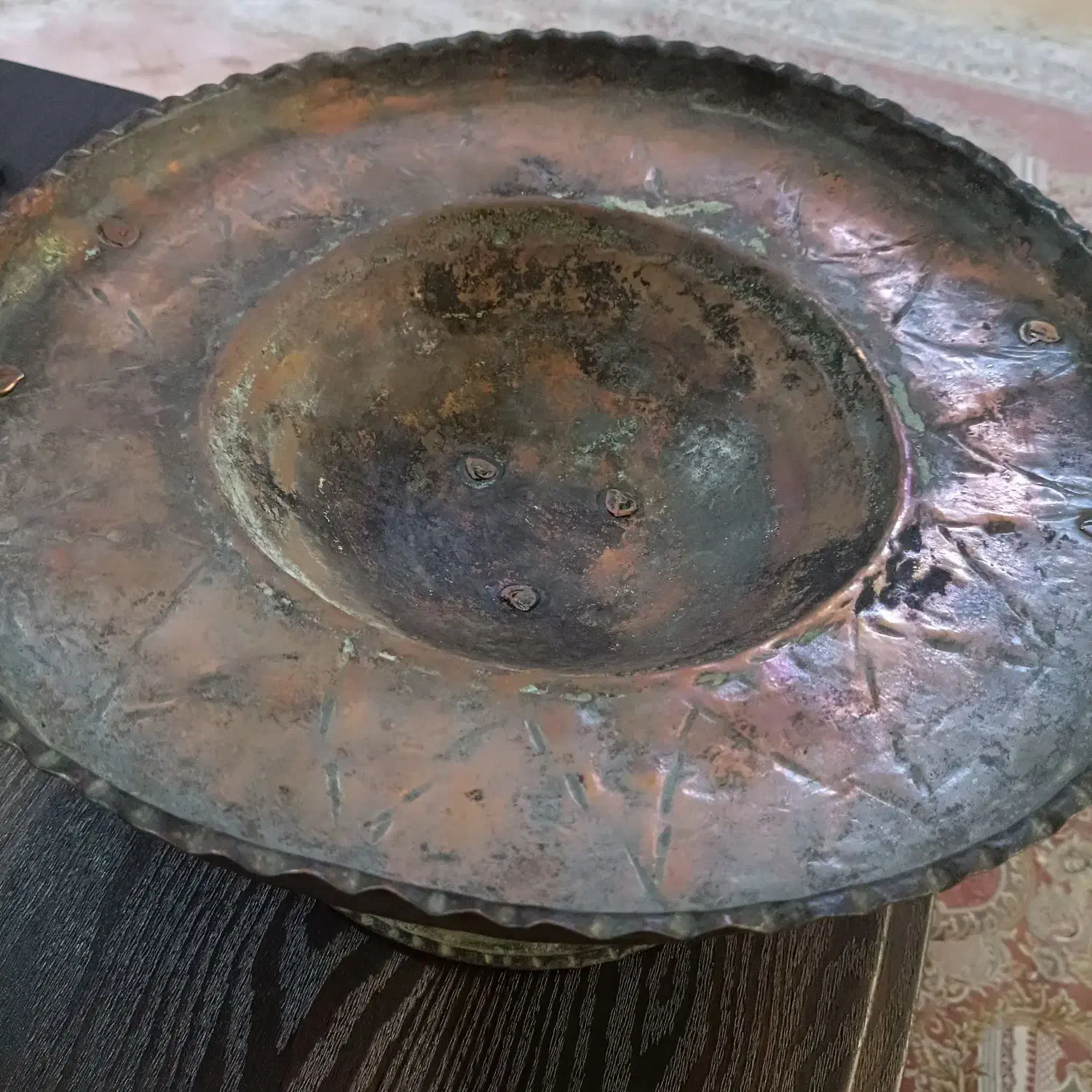 منقل مسی قدیمی|کلکسیون و سرگرمی|رشت, سعدی (تختی)|دیوار