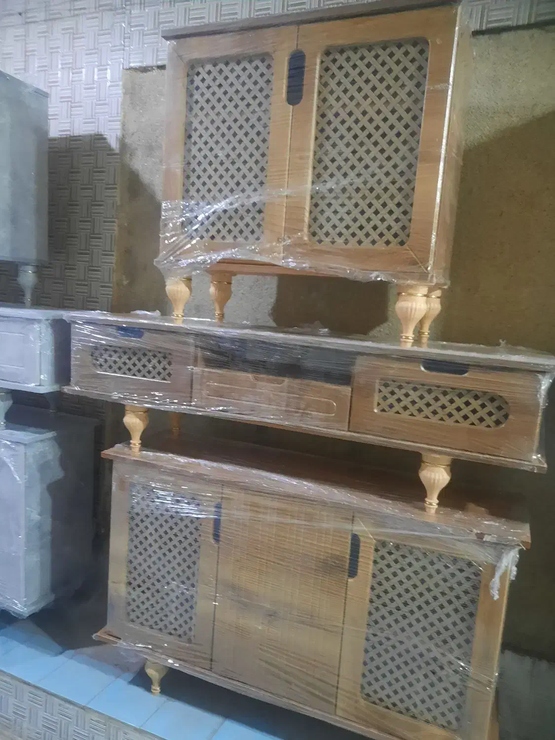 میز تلوزیون جاکفشی و آینه کنسول|میز تلویزیون|دزفول, |دیوار