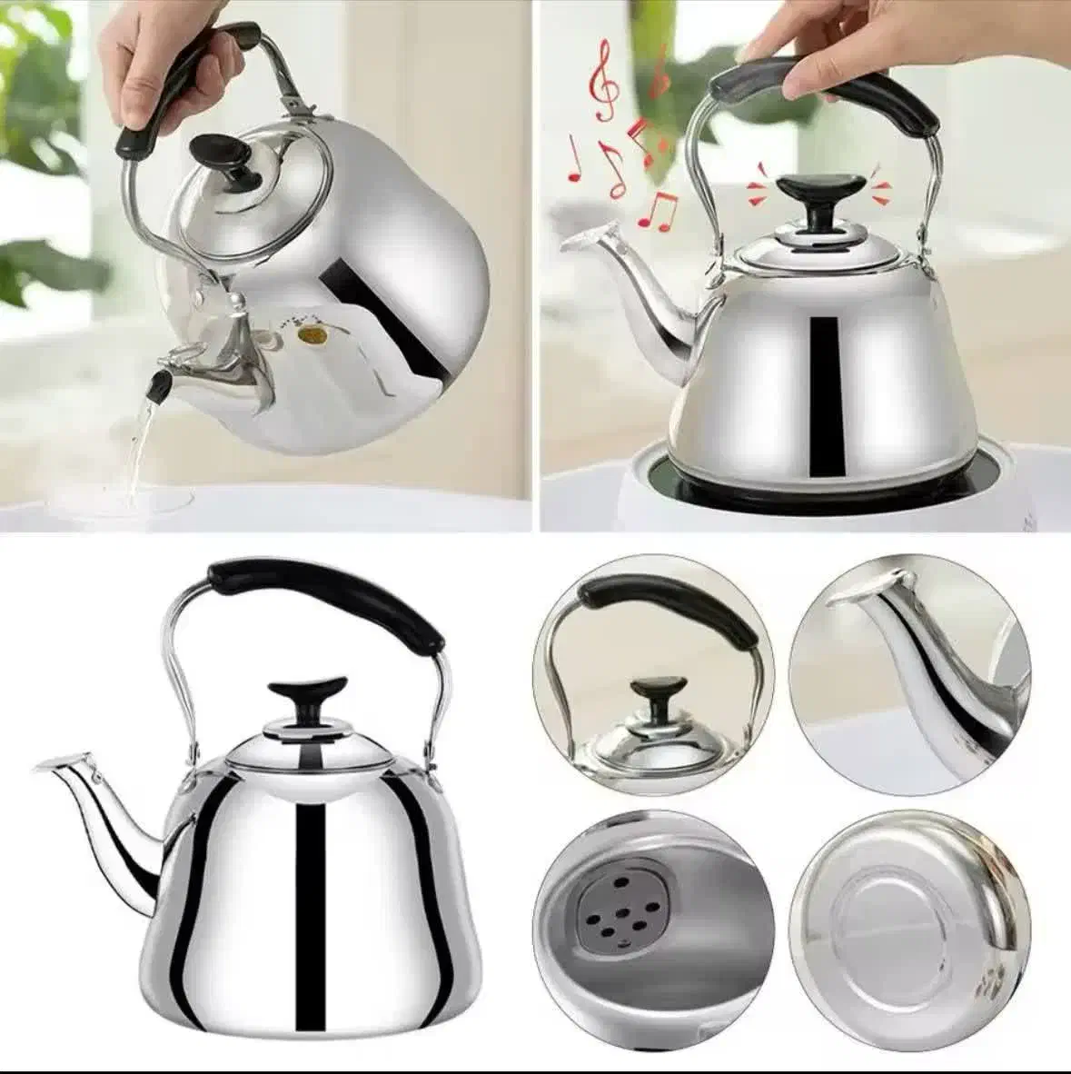 کتری استیل و قوری پیرکس|قوری، کتری، قهوه‌ساز دستی|تهران, بلورسازی|دیوار