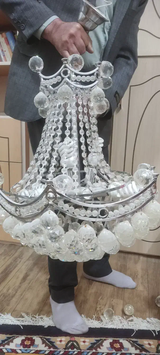 فروش یک جفت لوستر|لوستر و چراغ آویز|نجفآباد, باغ ملی|دیوار