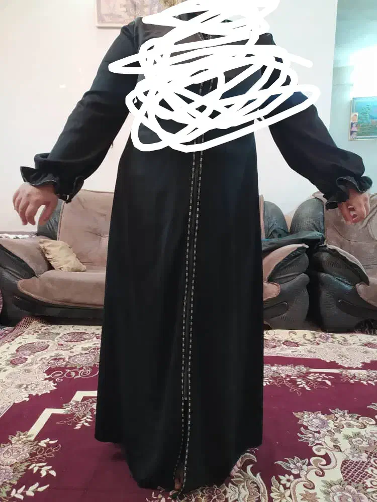 مانتو بلند جنس مشکی خوب|لباس|قم, سرحوض|دیوار