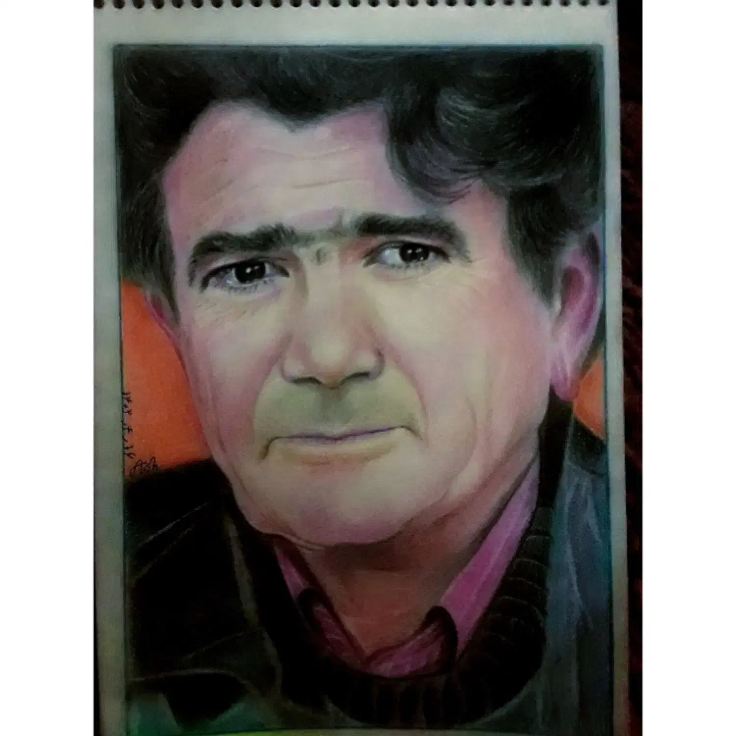 نقاشی مدادرنگی|تابلو، نقاشی، عکس|اهواز, شهرک حفاری|دیوار