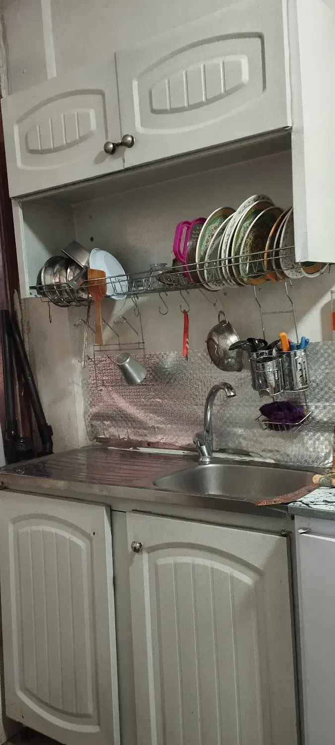 آبچکان و سینک و ظرفشویی|آب‌چکان و نظم‌دهنده ظروف|جوانرود, |دیوار