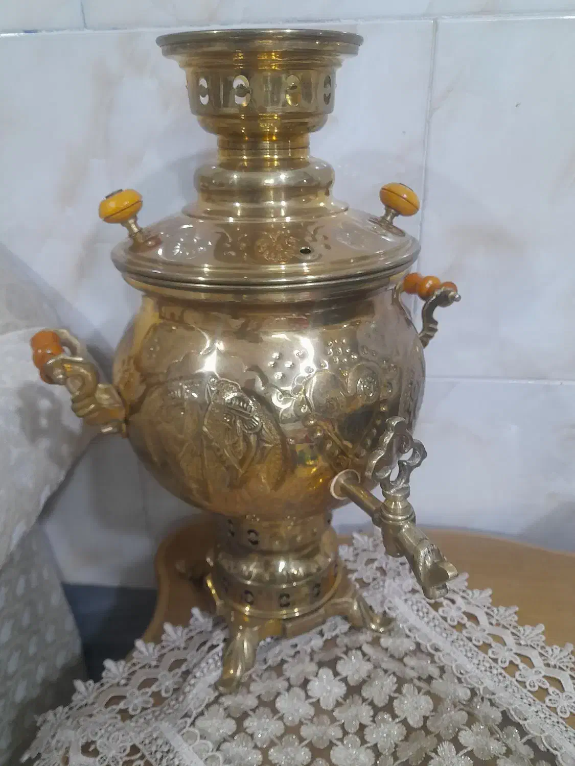 سماورذغالی۵لیتری|سماور، چایساز، قهوهساز|قم, سید معصوم|دیوار