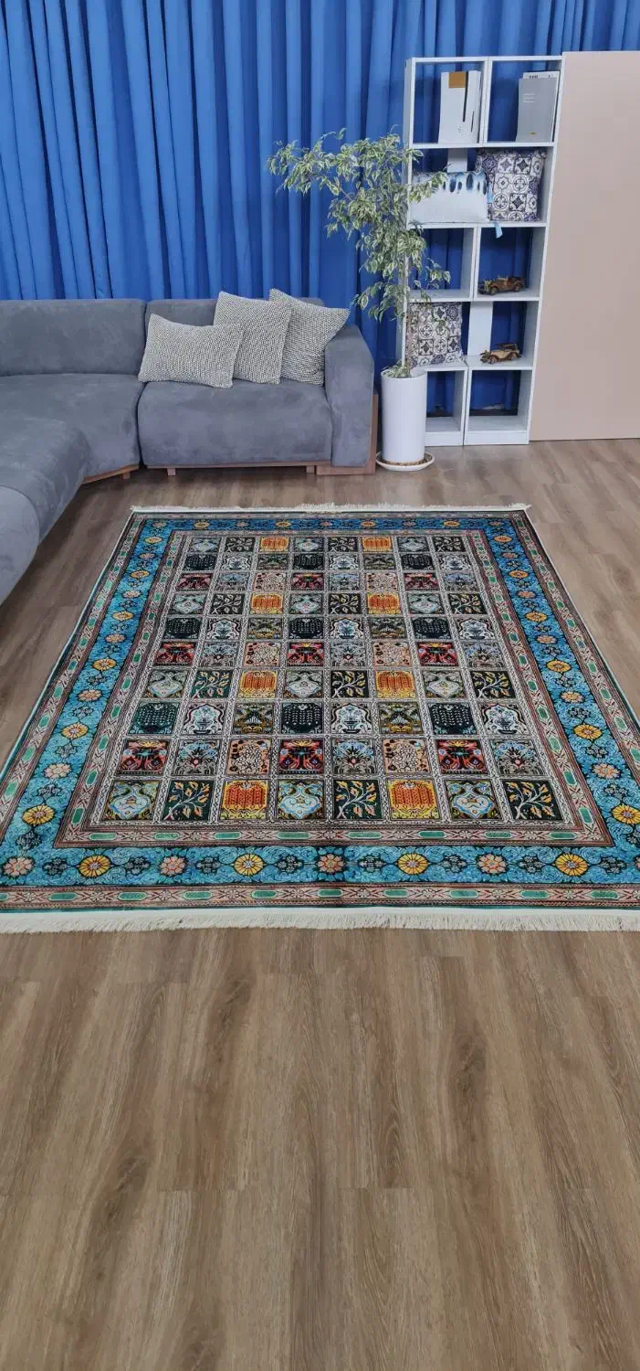 فرش/ فرشینه/ مخمل ابریشم|فرش|رشت, بازار|دیوار