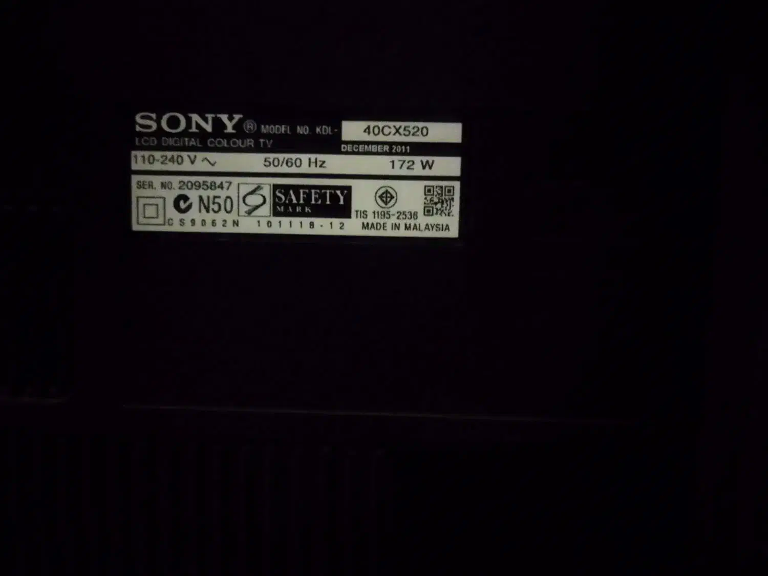 تلویزیون 40 اینچ SONY|تلویزیون و پروژکتور|قزوین, |دیوار
